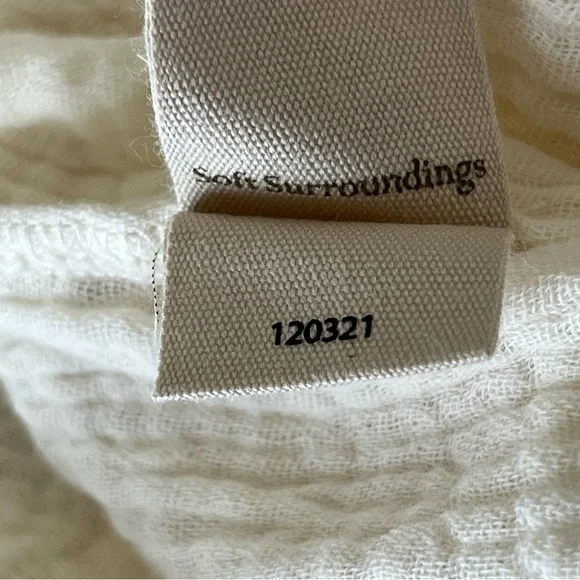 SOFT SURROUNDINGS NWT BEACH BOUND PULL ON GAUZE CROP PANTS ECRU Size Large - Picture 15 of 15